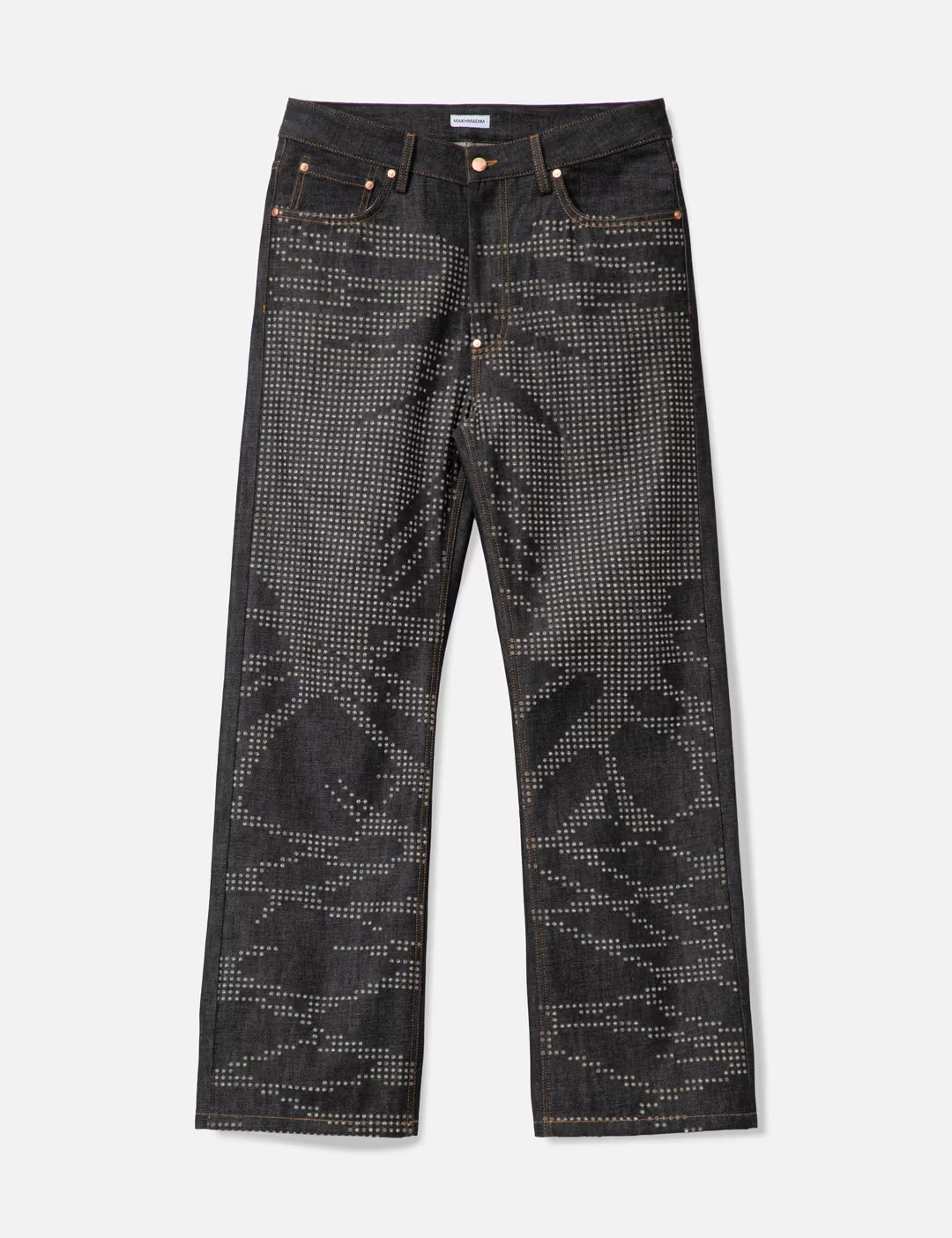 S LASER FADE STANDARD STRAIGHT DENIM ③ Laser Fade Pixel Denim – makhmadim