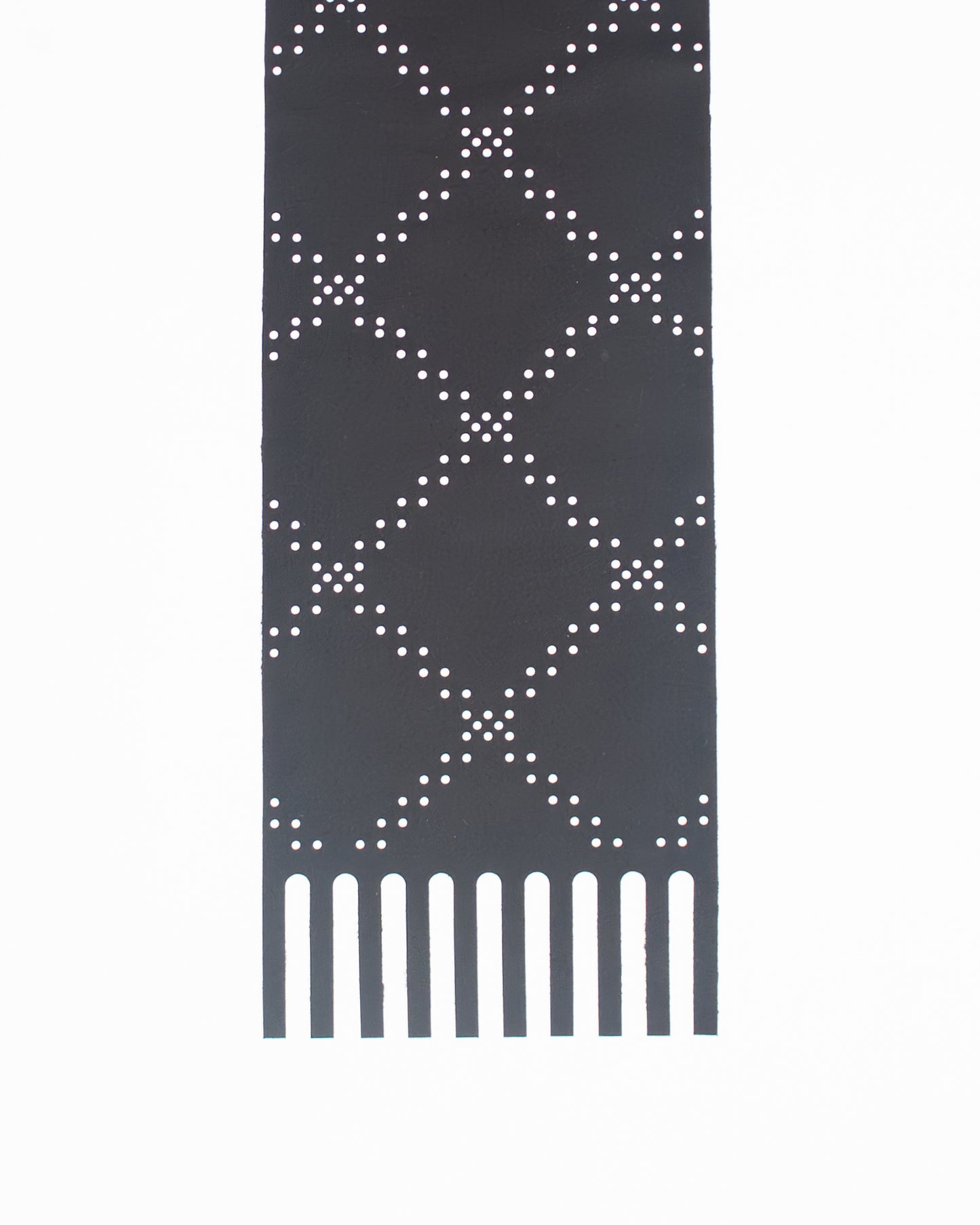 Laser Check Perforated Scarf